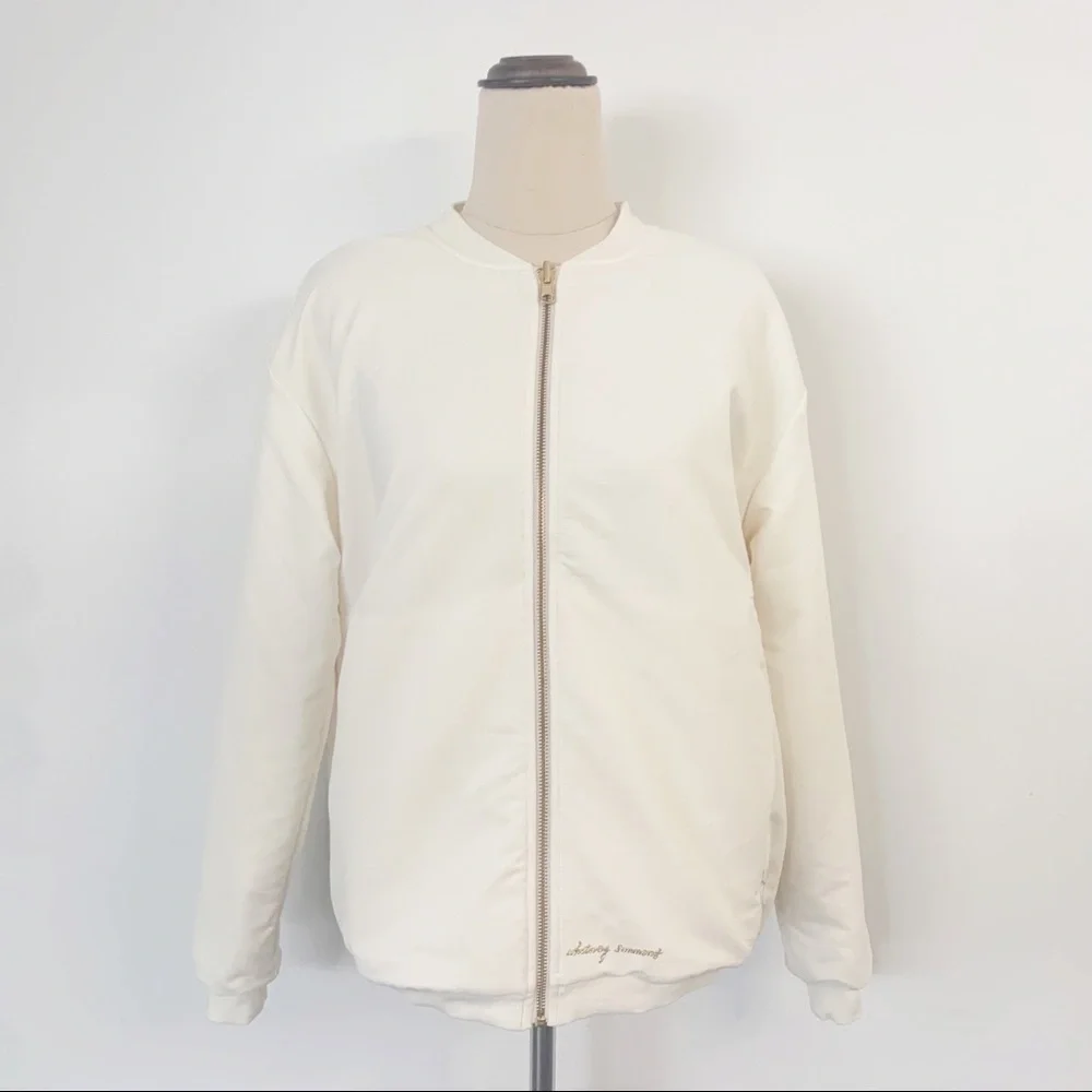 Gymshark x Whitney Simmons Reversible Oversized Jacket Coat White Sherpa Size XS - Picture 1 of 9